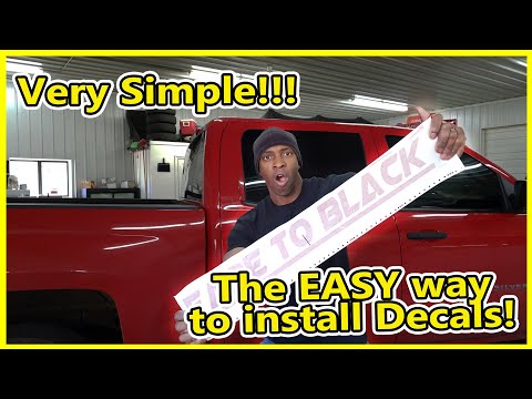 THE EASY WAY TO INSTALL VINYL DECALS: The Hinge Method