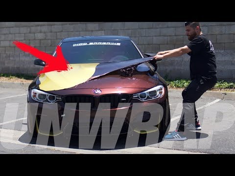 UNWRAPPING BMW M4 – Vinyl Car Wrap Removal