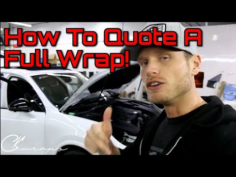 How To Price Out A Full Vehicle Car Wrap  How To Give A Vinyl Wrap Quote