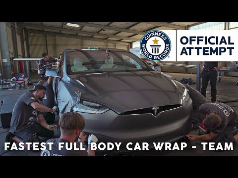 Guinness World Records – Fastest Full Body Car Wrap Team