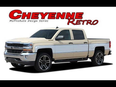 INSTALLATION   2018 Chevy Silverado Retro Cheyenne Vinyl Graphics Decal Stripes